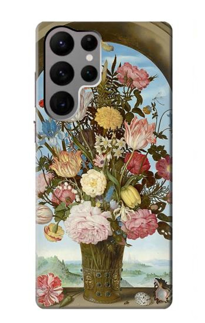 W3749 Vase of Flowers Funda Carcasa Case y Caso Del Tirón Funda para Samsung Galaxy S23 Ultra