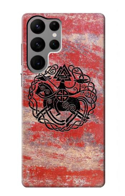 W3831 Viking Norse Ancient Symbol Funda Carcasa Case y Caso Del Tirón Funda para Samsung Galaxy S23 Ultra