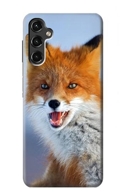 W0417 Fox Funda Carcasa Case y Caso Del Tirón Funda para Samsung Galaxy A14 5G