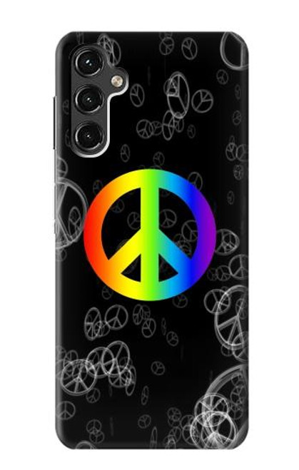 W2356 Peace Sign Funda Carcasa Case y Caso Del Tirón Funda para Samsung Galaxy A14 5G