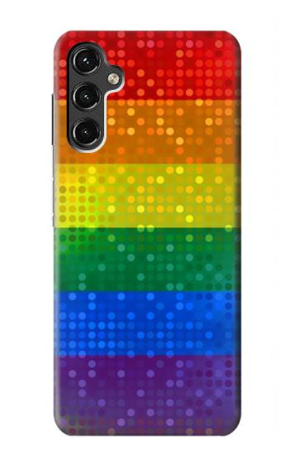 W2683 Rainbow LGBT Pride Flag Funda Carcasa Case y Caso Del Tirón Funda para Samsung Galaxy A14 5G