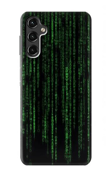 W3668 Binary Code Funda Carcasa Case y Caso Del Tirón Funda para Samsung Galaxy A14 5G