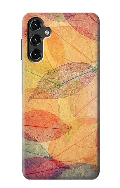 W3686 Fall Season Leaf Autumn Funda Carcasa Case y Caso Del Tirón Funda para Samsung Galaxy A14 5G