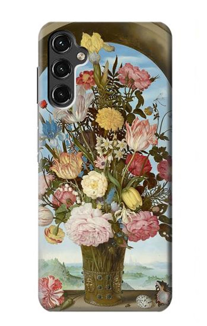 W3749 Vase of Flowers Funda Carcasa Case y Caso Del Tirón Funda para Samsung Galaxy A14 5G