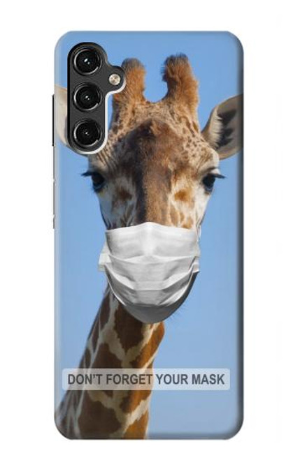 W3806 Funny Giraffe Funda Carcasa Case y Caso Del Tirón Funda para Samsung Galaxy A14 5G