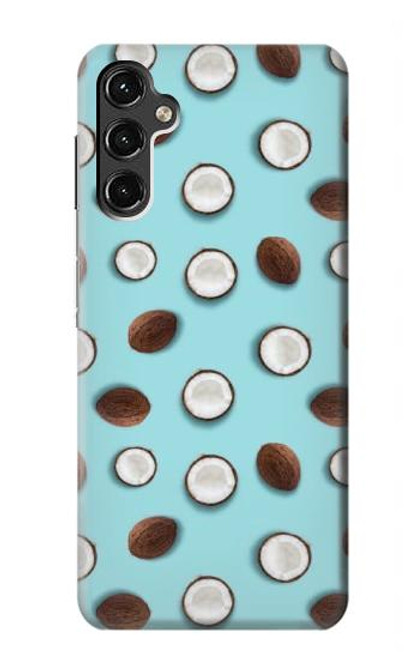 W3860 Coconut Dot Pattern Funda Carcasa Case y Caso Del Tirón Funda para Samsung Galaxy A14 5G