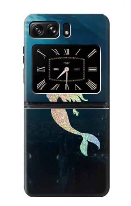 W3250 Mermaid Undersea Funda Carcasa Case y Caso Del Tirón Funda para Motorola Moto Razr 2022