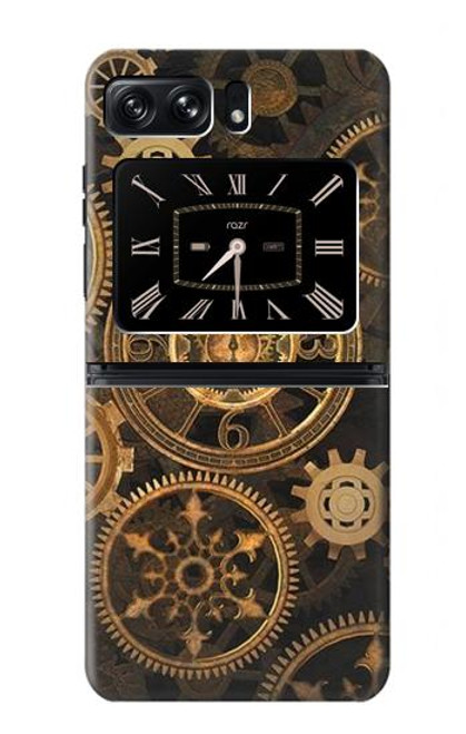 W3442 Clock Gear Funda Carcasa Case y Caso Del Tirón Funda para Motorola Moto Razr 2022