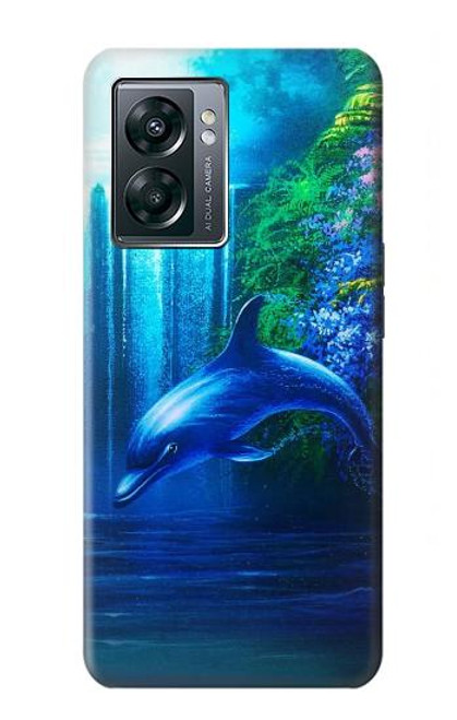 W0385 Dolphin Funda Carcasa Case y Caso Del Tirón Funda para OnePlus Nord N300