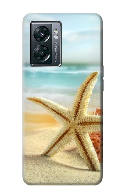 W1117 Starfish on the Beach Funda Carcasa Case y Caso Del Tirón Funda para OnePlus Nord N300
