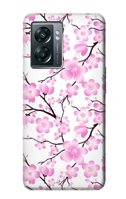 W1972 Sakura Cherry Blossoms Funda Carcasa Case y Caso Del Tirón Funda para OnePlus Nord N300