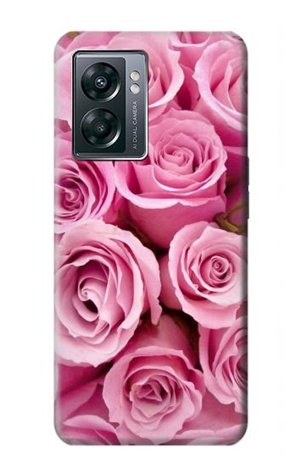 W2943 Pink Rose Funda Carcasa Case y Caso Del Tirón Funda para OnePlus Nord N300