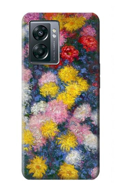 W3342 Claude Monet Chrysanthemums Funda Carcasa Case y Caso Del Tirón Funda para OnePlus Nord N300