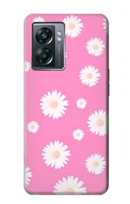 W3500 Pink Floral Pattern Funda Carcasa Case y Caso Del Tirón Funda para OnePlus Nord N300