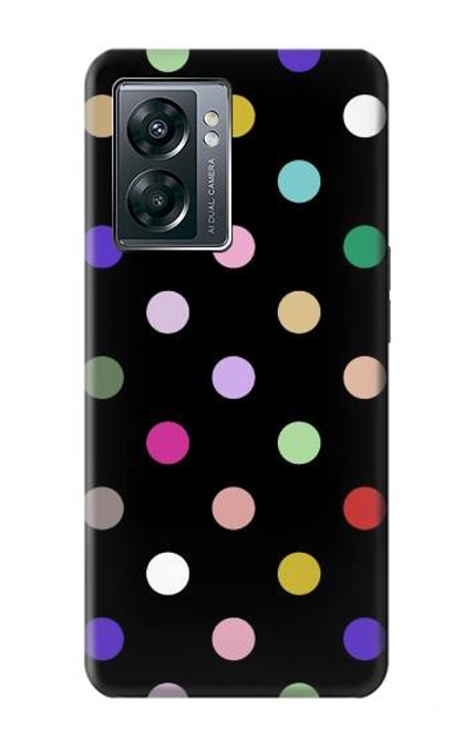 W3532 Colorful Polka Dot Funda Carcasa Case y Caso Del Tirón Funda para OnePlus Nord N300