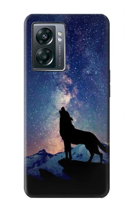 W3555 Wolf Howling Million Star Funda Carcasa Case y Caso Del Tirón Funda para OnePlus Nord N300