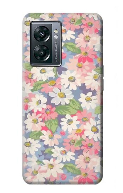 W3688 Floral Flower Art Pattern Funda Carcasa Case y Caso Del Tirón Funda para OnePlus Nord N300