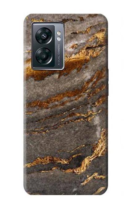 W3886 Gray Marble Rock Funda Carcasa Case y Caso Del Tirón Funda para OnePlus Nord N300