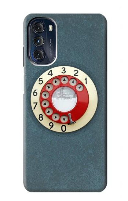 W1968 Rotary Dial Telephone Funda Carcasa Case y Caso Del Tirón Funda para Motorola Moto G 5G (2023)