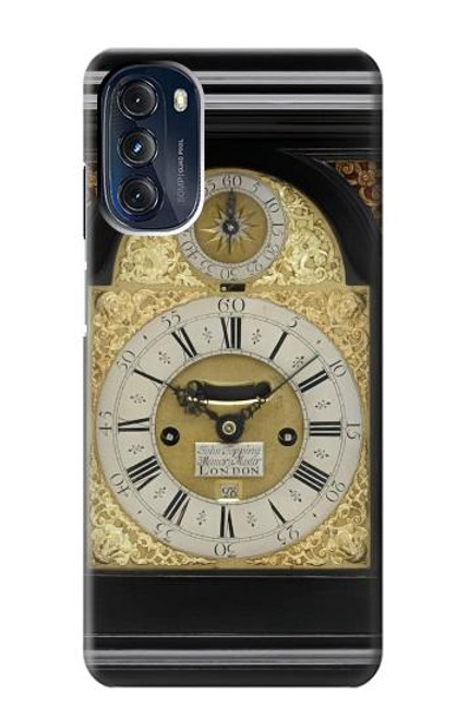 W3144 Antique Bracket Clock Funda Carcasa Case y Caso Del Tirón Funda para Motorola Moto G 5G (2023)
