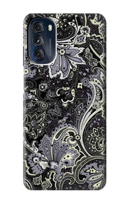 W3251 Batik Flower Pattern Funda Carcasa Case y Caso Del Tirón Funda para Motorola Moto G 5G (2023)