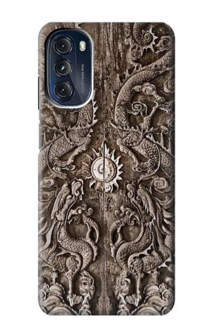 W3395 Dragon Door Funda Carcasa Case y Caso Del Tirón Funda para Motorola Moto G 5G (2023)