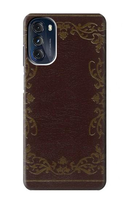 W3553 Vintage Book Cover Funda Carcasa Case y Caso Del Tirón Funda para Motorola Moto G 5G (2023)