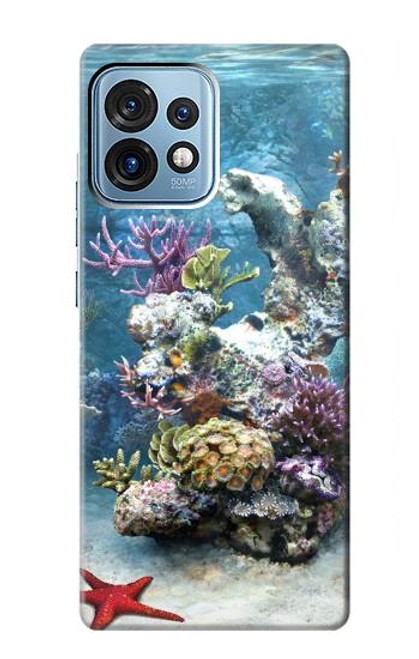 W0227 Aquarium Funda Carcasa Case y Caso Del Tirón Funda para Motorola Edge+ (2023), X40, X40 Pro, Edge 40 Pro