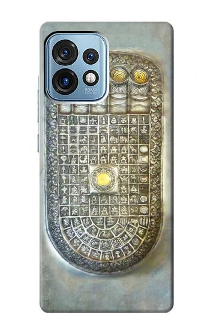 W1484 Buddha Footprint Funda Carcasa Case y Caso Del Tirón Funda para Motorola Edge+ (2023), X40, X40 Pro, Edge 40 Pro