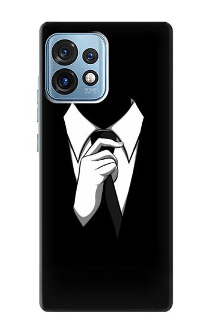 W1591 Anonymous Man in Black Suit Funda Carcasa Case y Caso Del Tirón Funda para Motorola Edge+ (2023), X40, X40 Pro, Edge 40 Pro