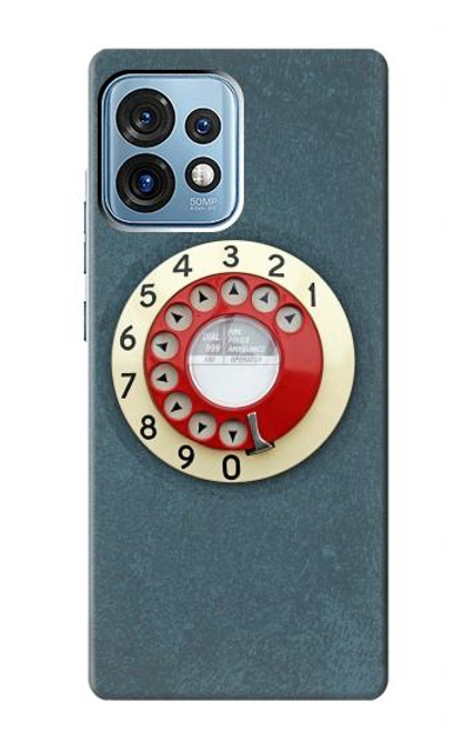 W1968 Rotary Dial Telephone Funda Carcasa Case y Caso Del Tirón Funda para Motorola Edge+ (2023), X40, X40 Pro, Edge 40 Pro