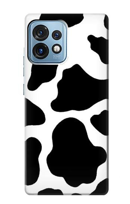 W2096 Seamless Cow Pattern Funda Carcasa Case y Caso Del Tirón Funda para Motorola Edge+ (2023), X40, X40 Pro, Edge 40 Pro