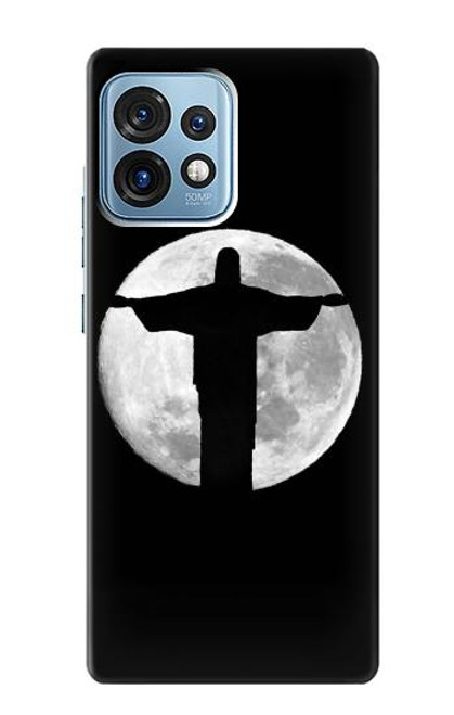 W2511 Jesus Statue Christ Rio de Janeiro Funda Carcasa Case y Caso Del Tirón Funda para Motorola Edge+ (2023), X40, X40 Pro, Edge 40 Pro