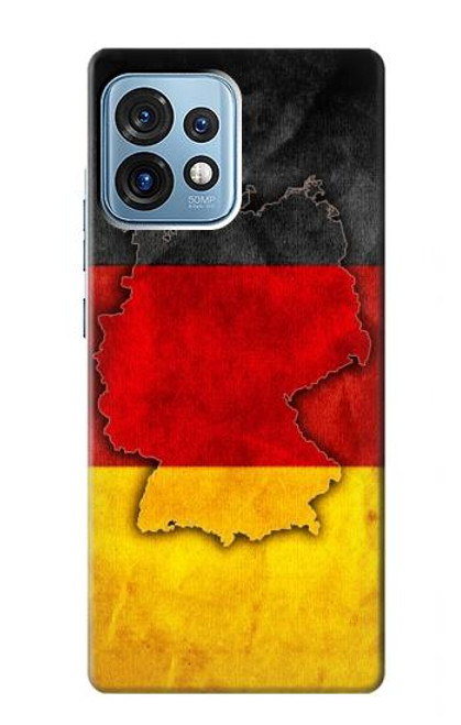 W2935 Germany Flag Map Funda Carcasa Case y Caso Del Tirón Funda para Motorola Edge+ (2023), X40, X40 Pro, Edge 40 Pro