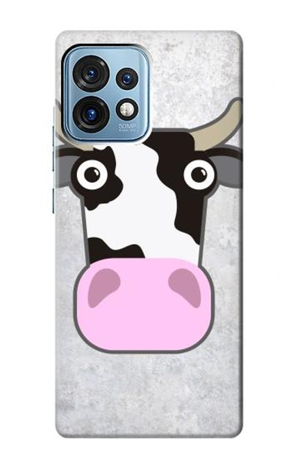 W3257 Cow Cartoon Funda Carcasa Case y Caso Del Tirón Funda para Motorola Edge+ (2023), X40, X40 Pro, Edge 40 Pro
