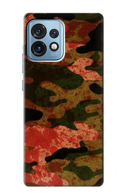 W3393 Camouflage Blood Splatter Funda Carcasa Case y Caso Del Tirón Funda para Motorola Edge+ (2023), X40, X40 Pro, Edge 40 Pro