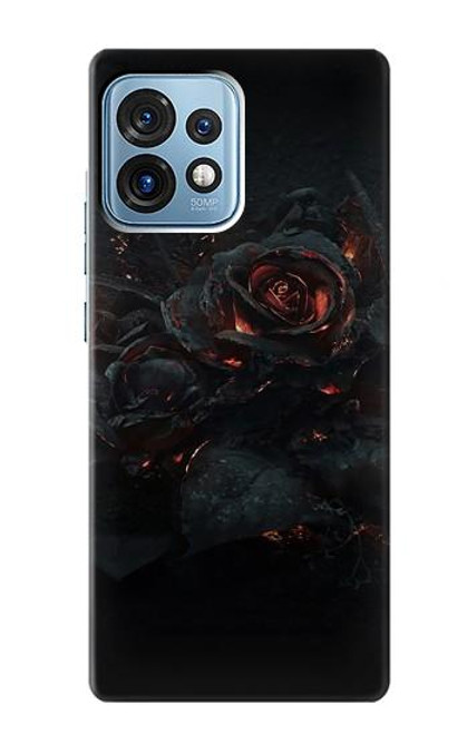 W3672 Burned Rose Funda Carcasa Case y Caso Del Tirón Funda para Motorola Edge+ (2023), X40, X40 Pro, Edge 40 Pro