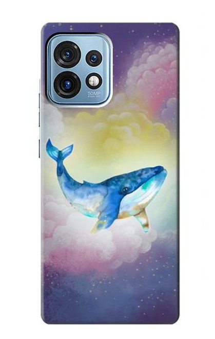 W3802 Dream Whale Pastel Fantasy Funda Carcasa Case y Caso Del Tirón Funda para Motorola Edge+ (2023), X40, X40 Pro, Edge 40 Pro