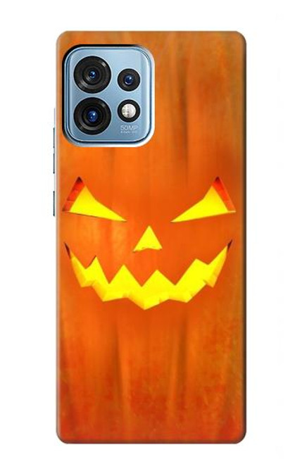 W3828 Pumpkin Halloween Funda Carcasa Case y Caso Del Tirón Funda para Motorola Edge+ (2023), X40, X40 Pro, Edge 40 Pro