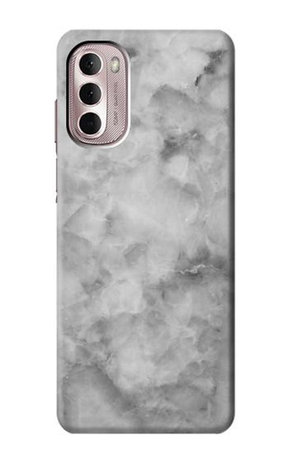 W2845 Gray Marble Texture Funda Carcasa Case y Caso Del Tirón Funda para Motorola Moto G Stylus 4G (2022)