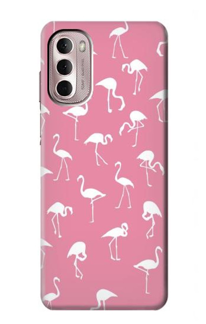 W2858 Pink Flamingo Pattern Funda Carcasa Case y Caso Del Tirón Funda para Motorola Moto G Stylus 4G (2022)