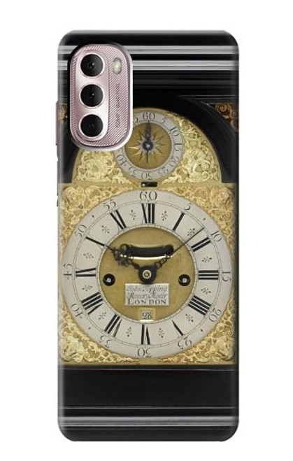 W3144 Antique Bracket Clock Funda Carcasa Case y Caso Del Tirón Funda para Motorola Moto G Stylus 4G (2022)