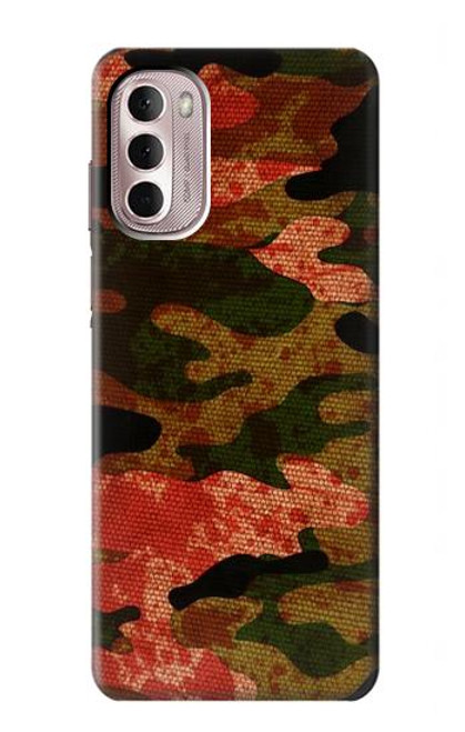 W3393 Camouflage Blood Splatter Funda Carcasa Case y Caso Del Tirón Funda para Motorola Moto G Stylus 4G (2022)