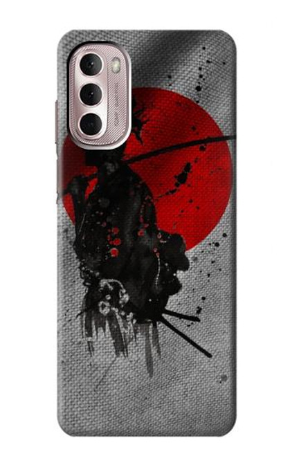 W3517 Japan Flag Samurai Funda Carcasa Case y Caso Del Tirón Funda para Motorola Moto G Stylus 4G (2022)