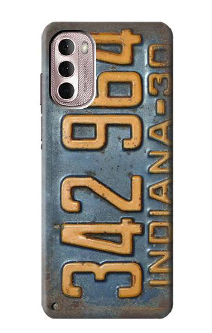 W3750 Vintage Vehicle Registration Plate Funda Carcasa Case y Caso Del Tirón Funda para Motorola Moto G Stylus 4G (2022)