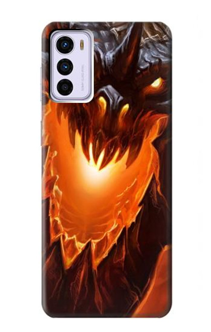 W0414 Fire Dragon Funda Carcasa Case y Caso Del Tirón Funda para Motorola Moto G42