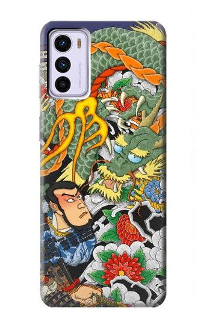 W0454 Japan Tattoo Funda Carcasa Case y Caso Del Tirón Funda para Motorola Moto G42