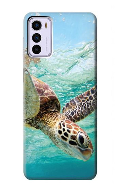 W1377 Ocean Sea Turtle Funda Carcasa Case y Caso Del Tirón Funda para Motorola Moto G42