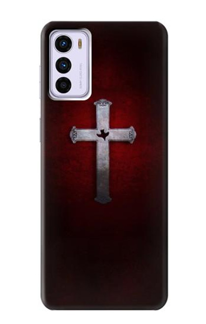 W3160 Christian Cross Funda Carcasa Case y Caso Del Tirón Funda para Motorola Moto G42