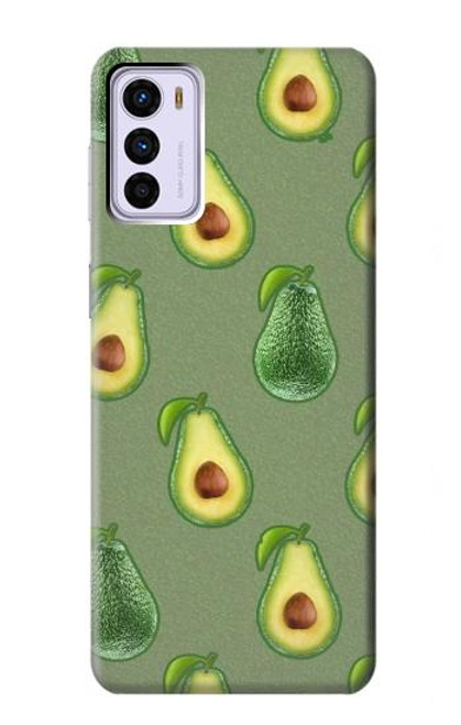 W3285 Avocado Fruit Pattern Funda Carcasa Case y Caso Del Tirón Funda para Motorola Moto G42